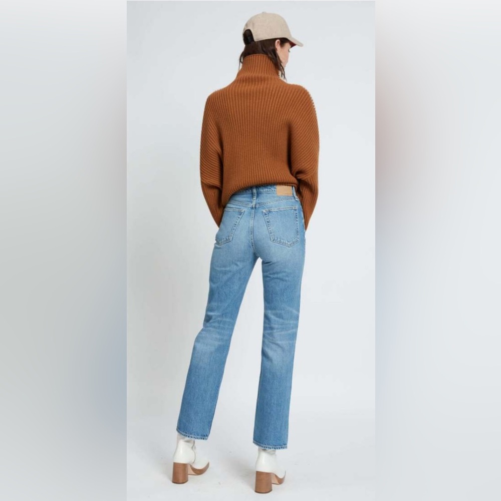 Rag & Bone Alex High-Rise Straight- delavan w holes - Picture 3 of 4